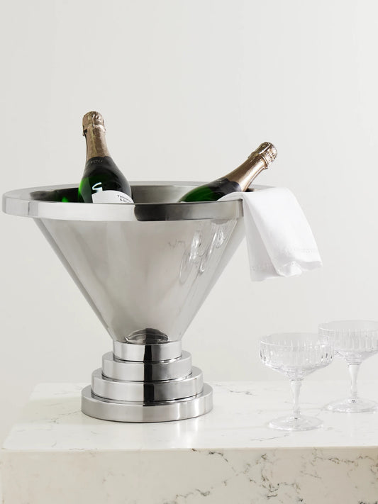 Image of Tableware. Product name - Stainless Steel Champagne Bowl in Silver colour by brand - LOUISE ROE