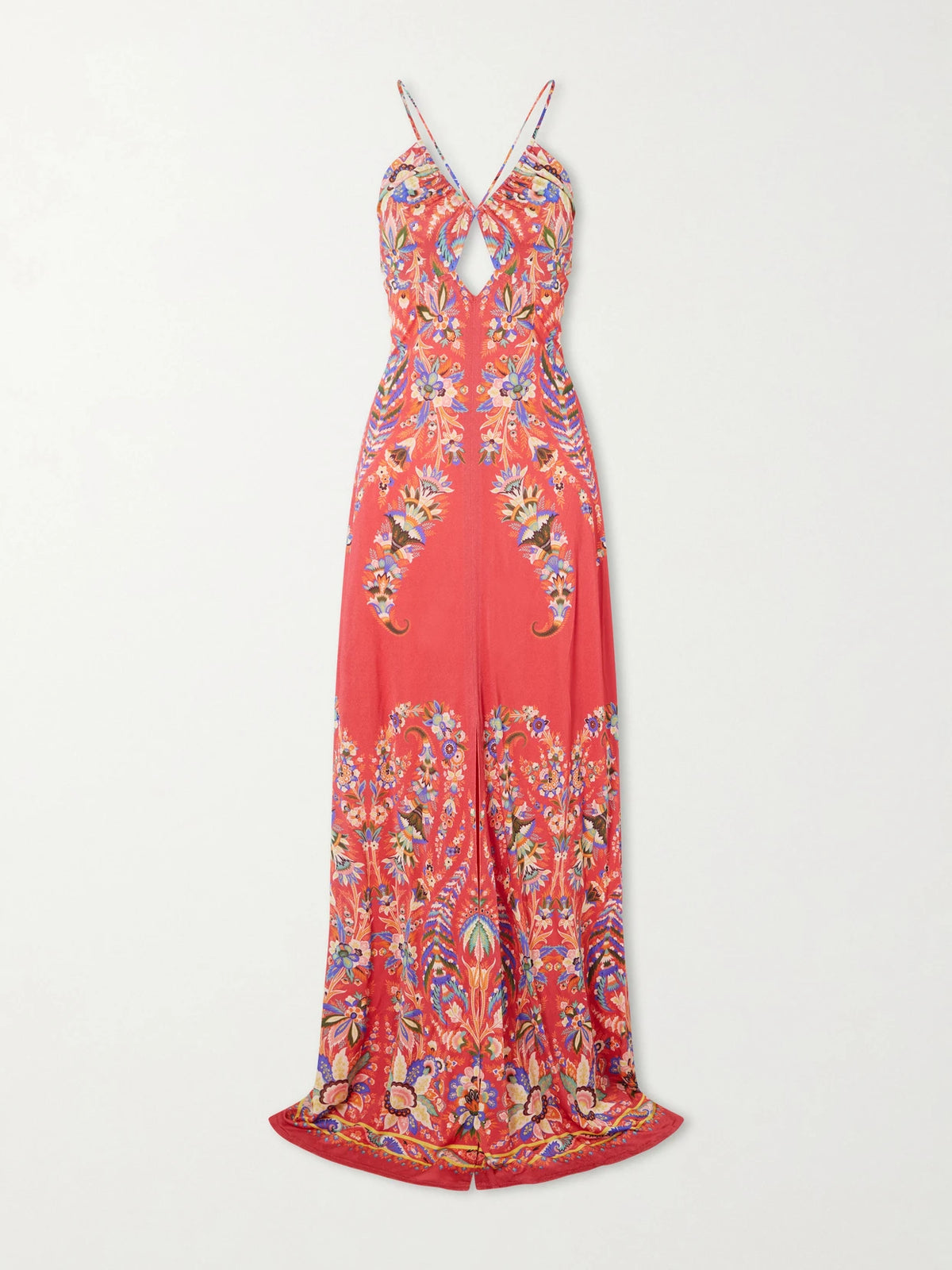 Floral-print Crepe Maxi Dress