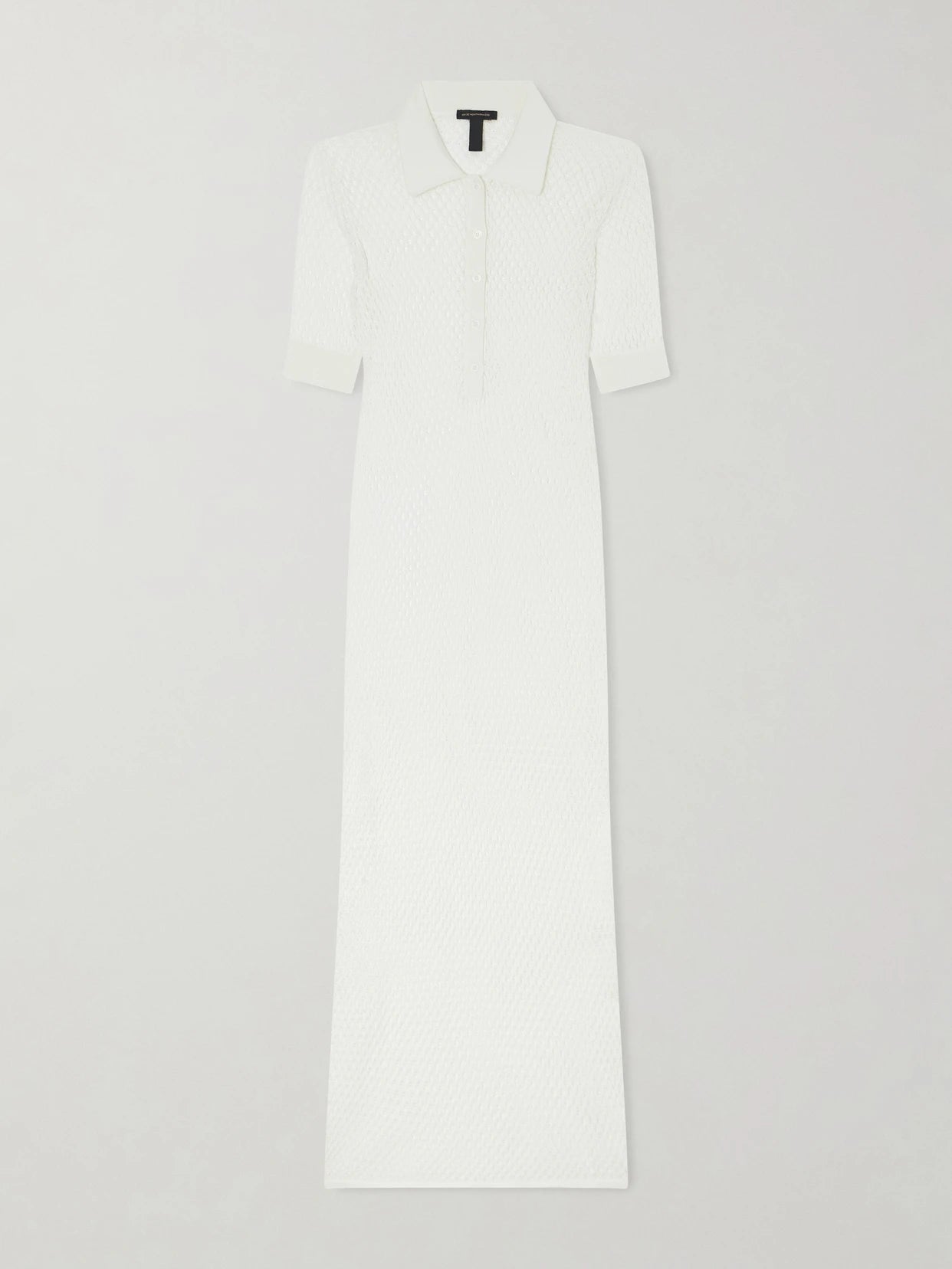 Image of Dresses. Product name - Crocheted Silk Coverup in Ivory colour by brand - Kiki de Montparnasse