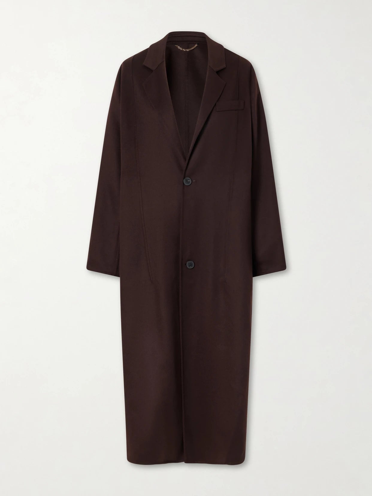 Image of Coats & Jackets. Product name - Wool-blend Coat in Burgundy colour by brand - Victoria Beckham