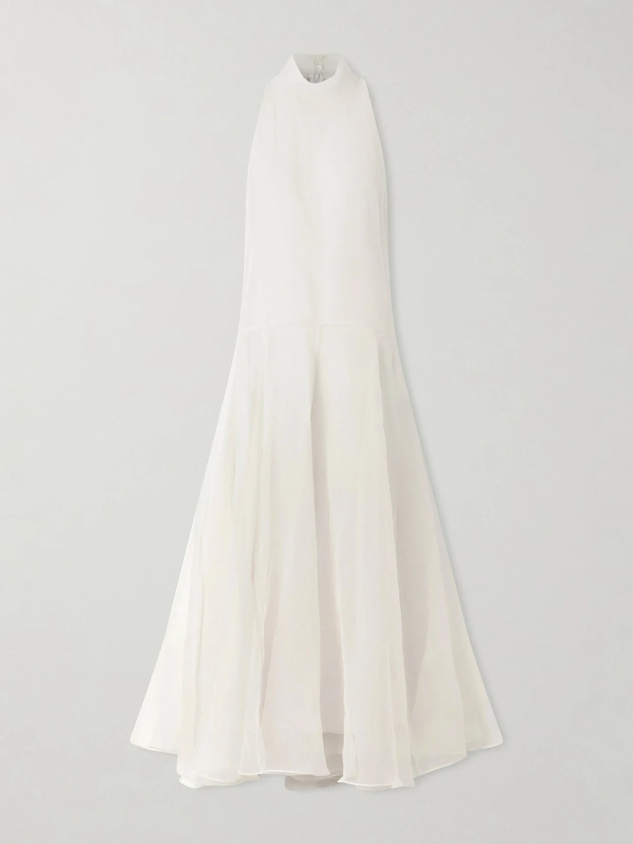 Halterneck Silk Maxi Dress