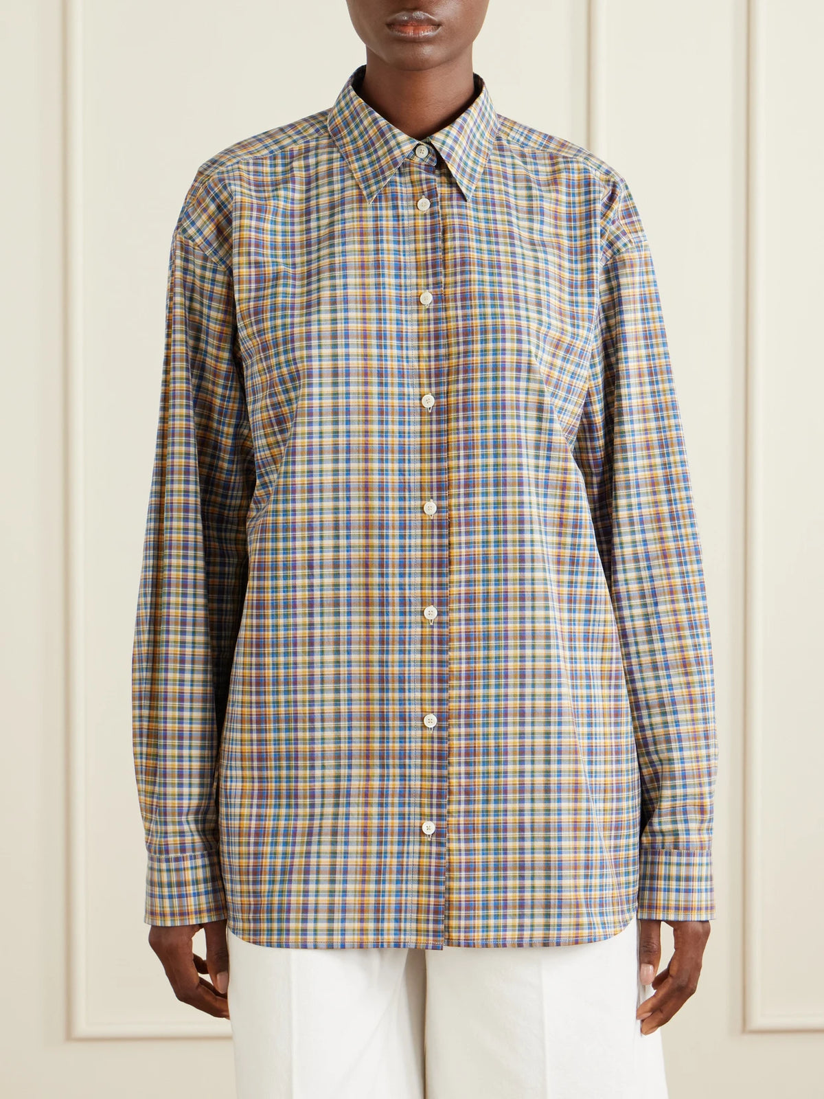 TOTEME Checked Cotton Shirt