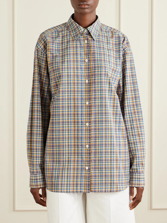 TOTEME Checked Cotton Shirt