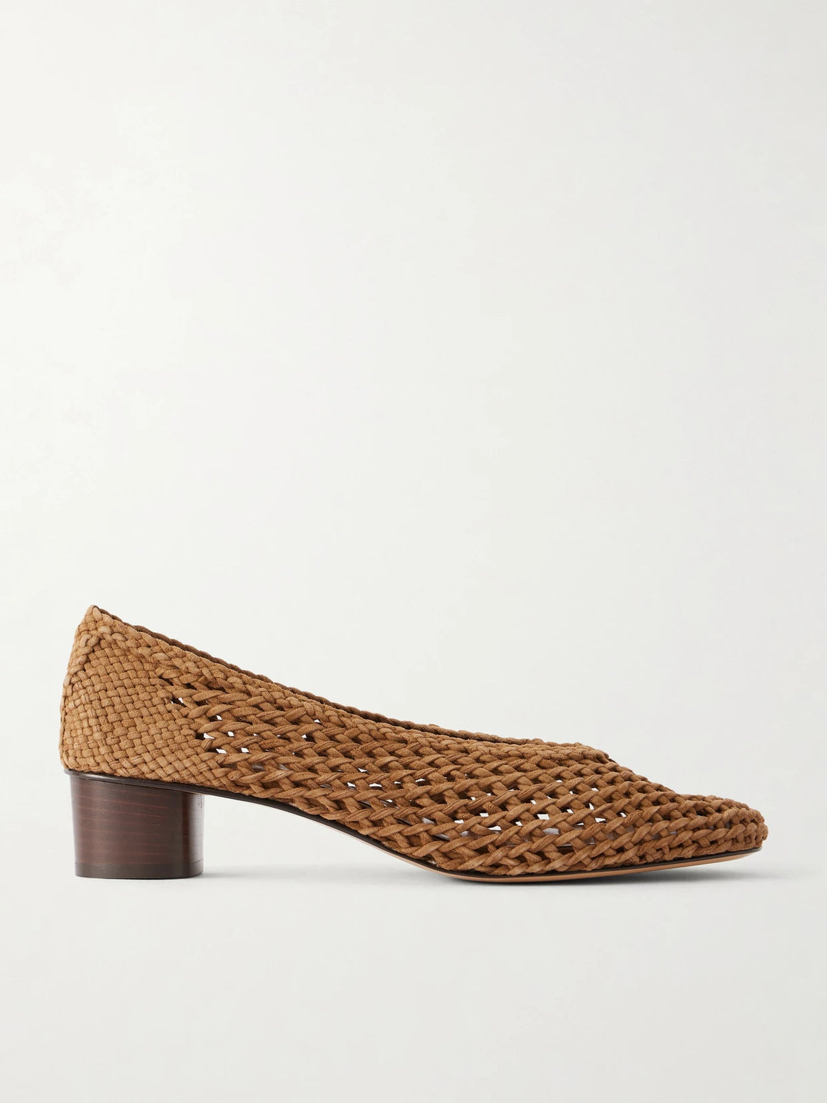 Woven 40 Suede Pumps