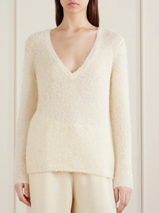 Neoma Silk And Cashmere-blend Sweater