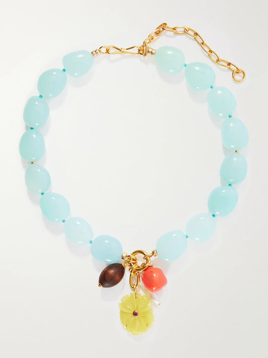 Cordoba Beaded Charm Necklace