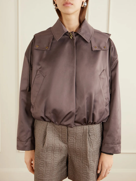 Chevreuil Duchesse-satin Jacket