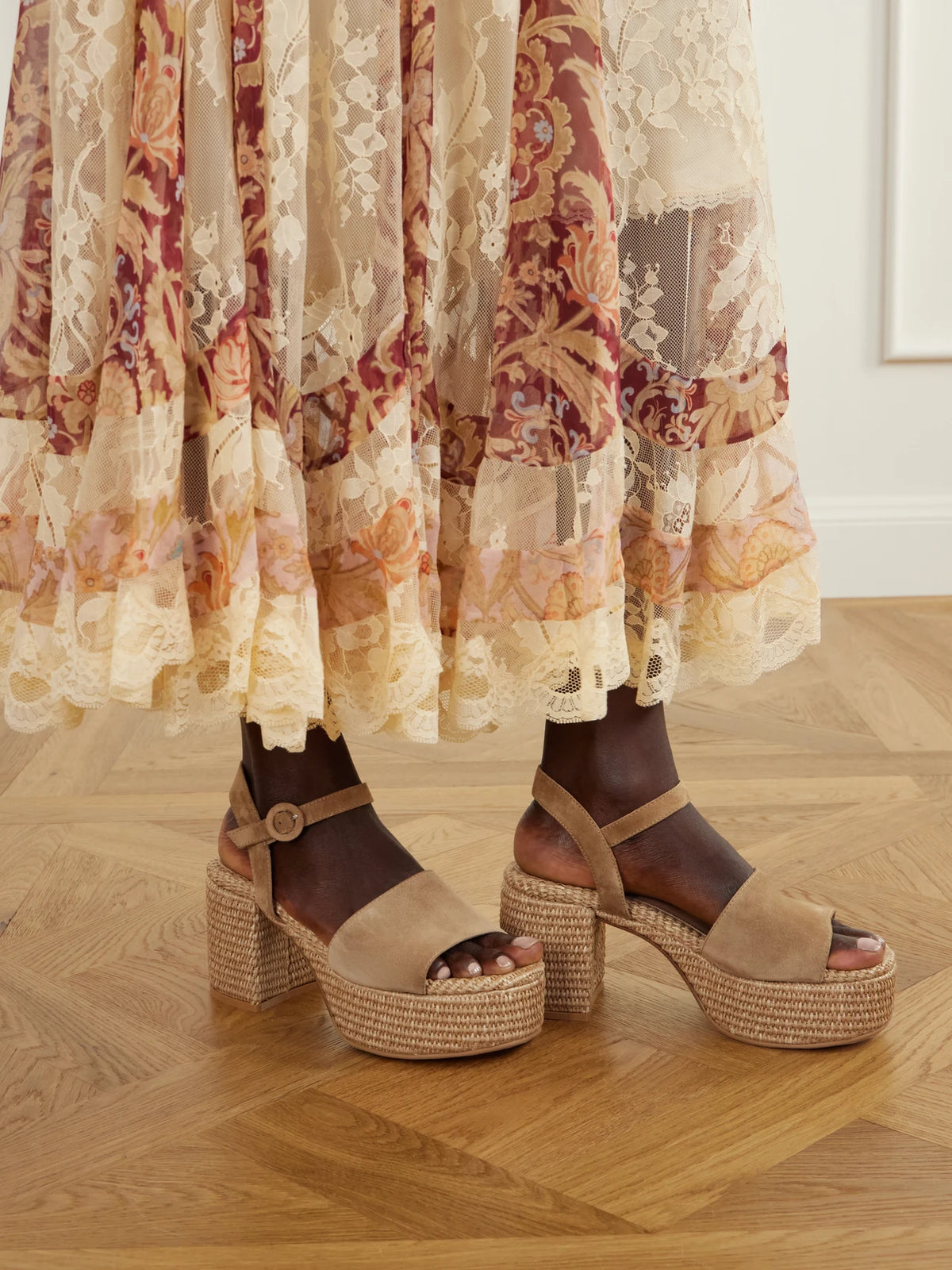 Carol 35 Suede Platform Sandals