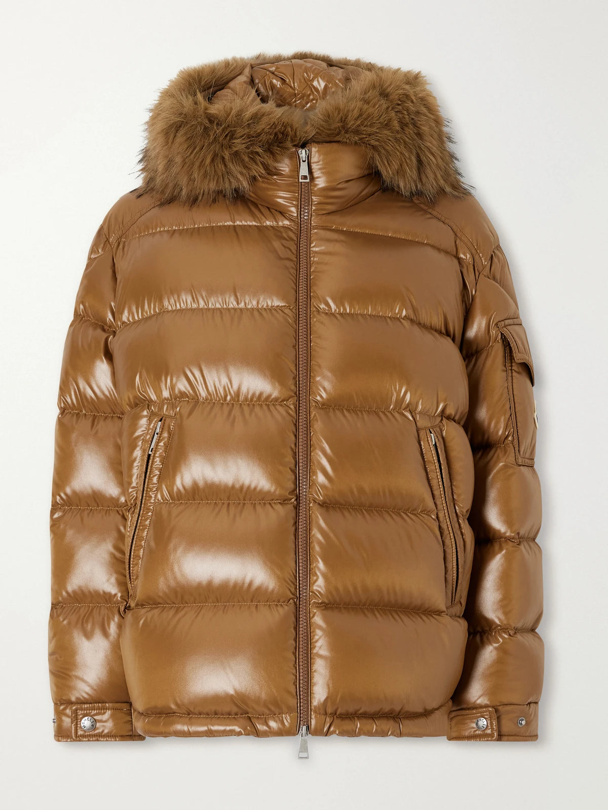 Moncler Hypolais Hooded Plush-trimmed Quilted Shell Down Jacket