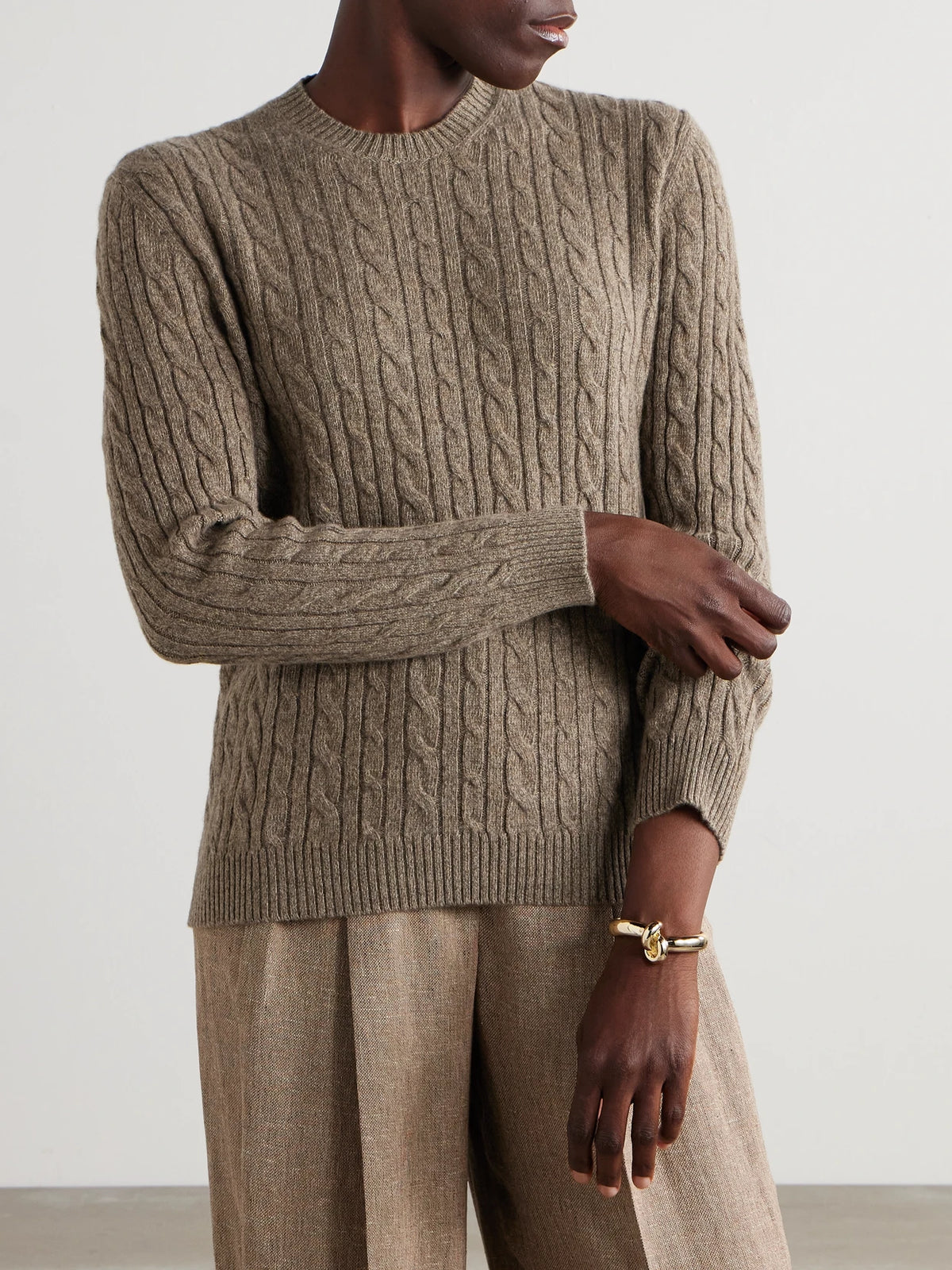 Loro Piana Cable-knit Cashmere Sweater