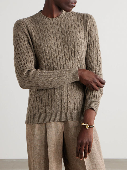 Loro Piana Cable-knit Cashmere Sweater