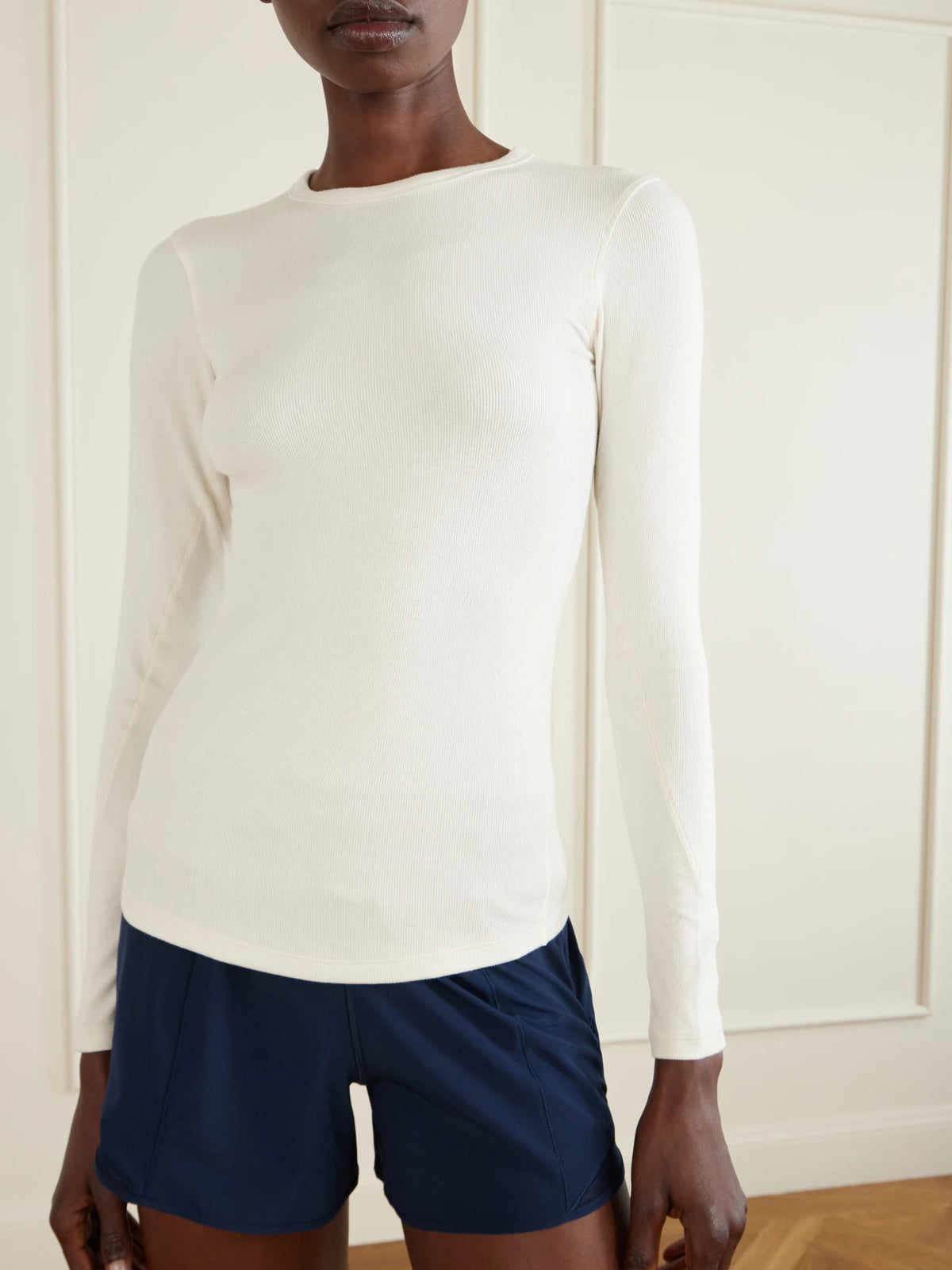 Hold Tight Ribbed Stretch Lenzing Modal-jersey T-shirt