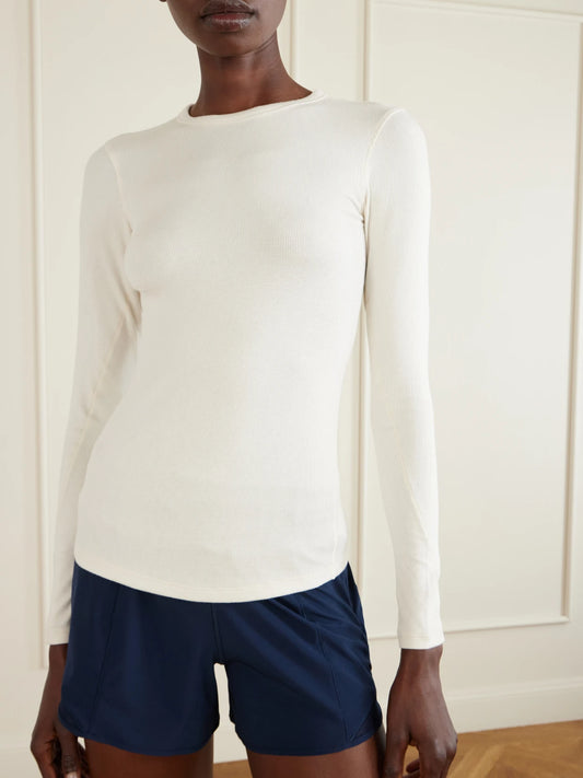 Hold Tight Ribbed Stretch Lenzing Modal-jersey T-shirt