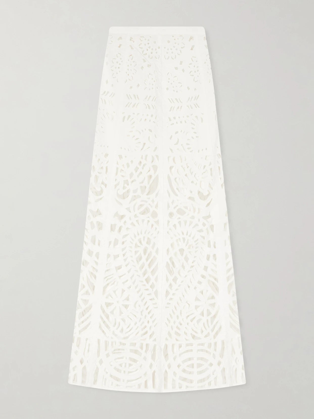 Rita Brisé Embroidered Cotton Midi Skirt