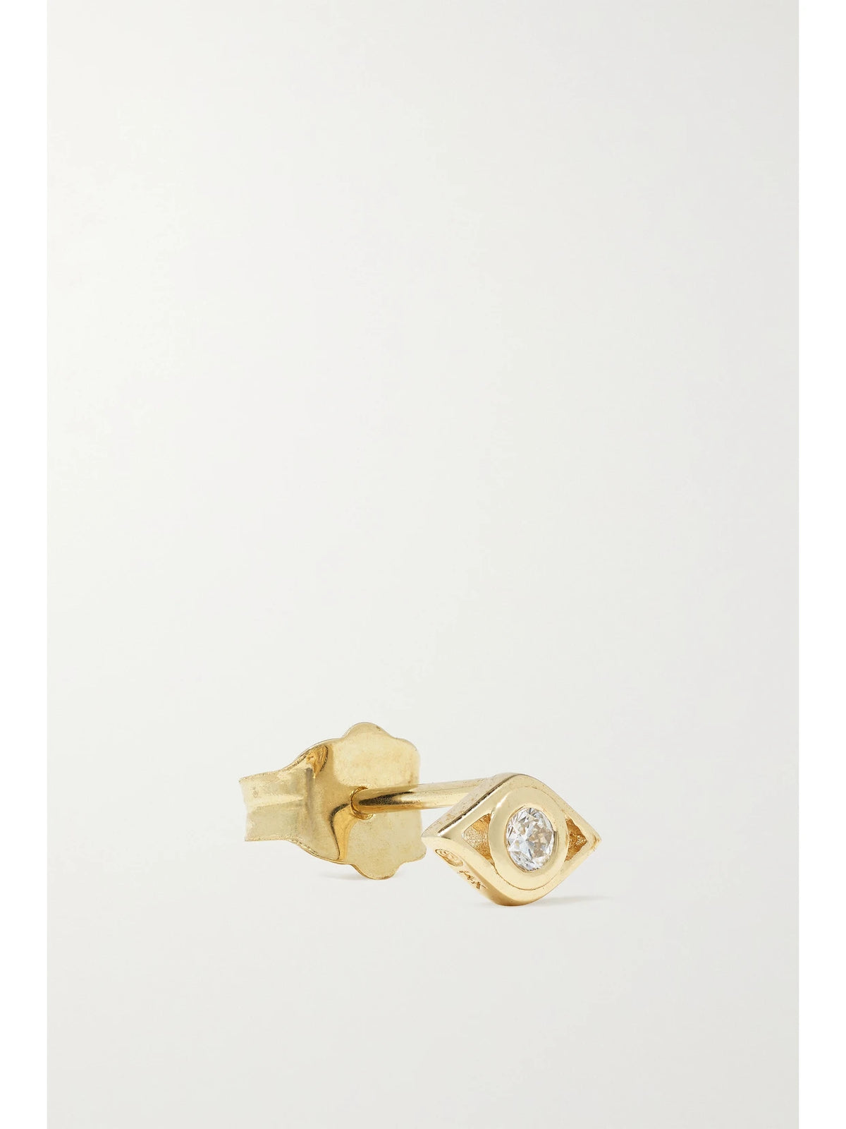 Small Evil Eye 14-karat Gold Diamond Earrings