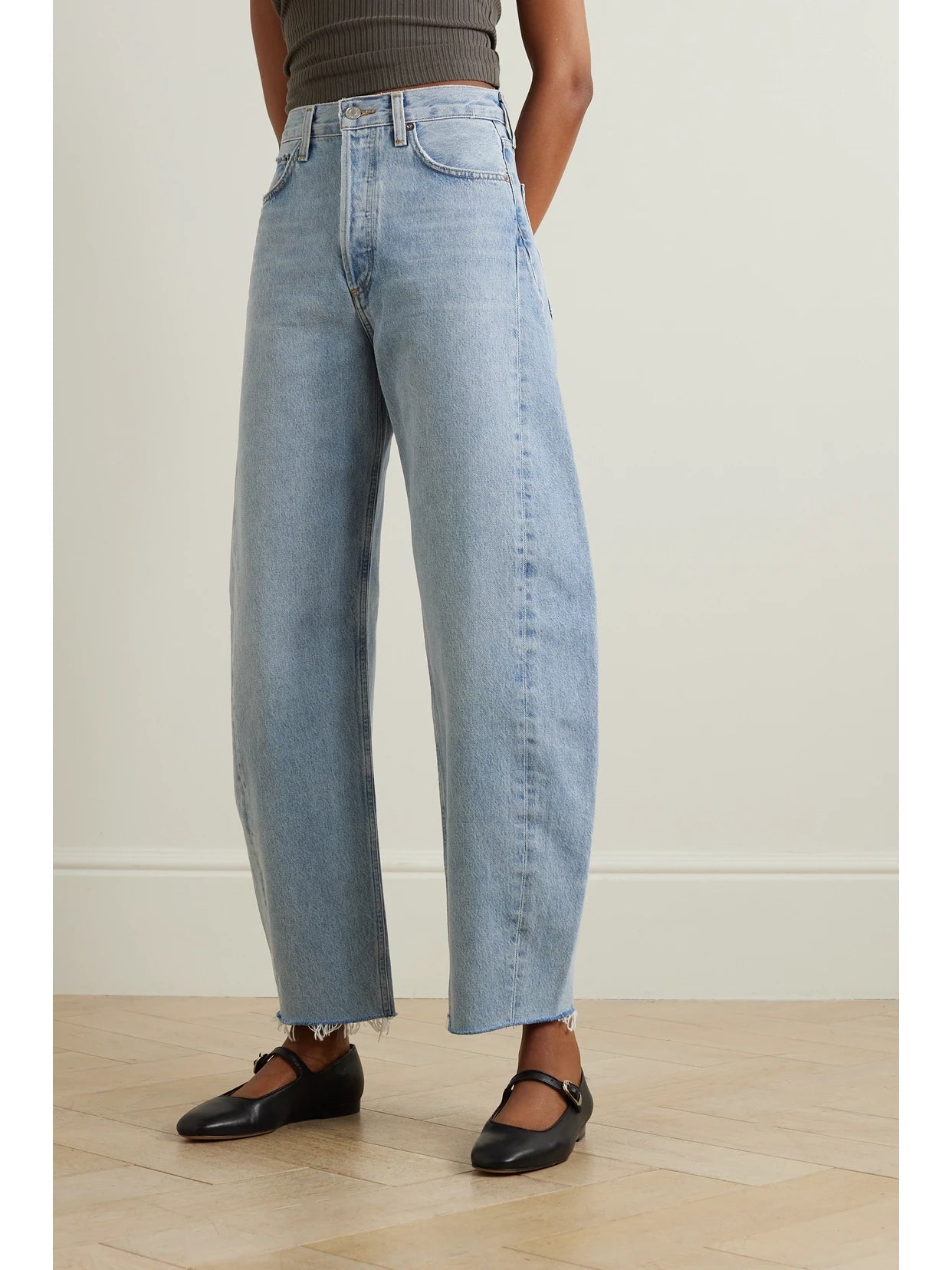 Luna High-rise Tapered Organic Jeans