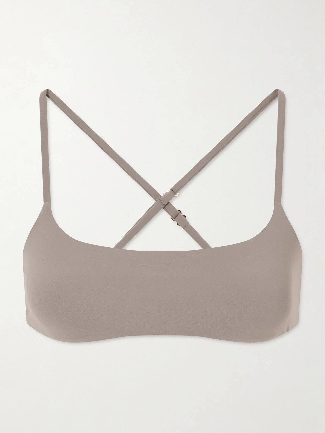 Image of Swimwear. Product name - Athletic Bikini Top in Gray colour by brand - Kiki de Montparnasse