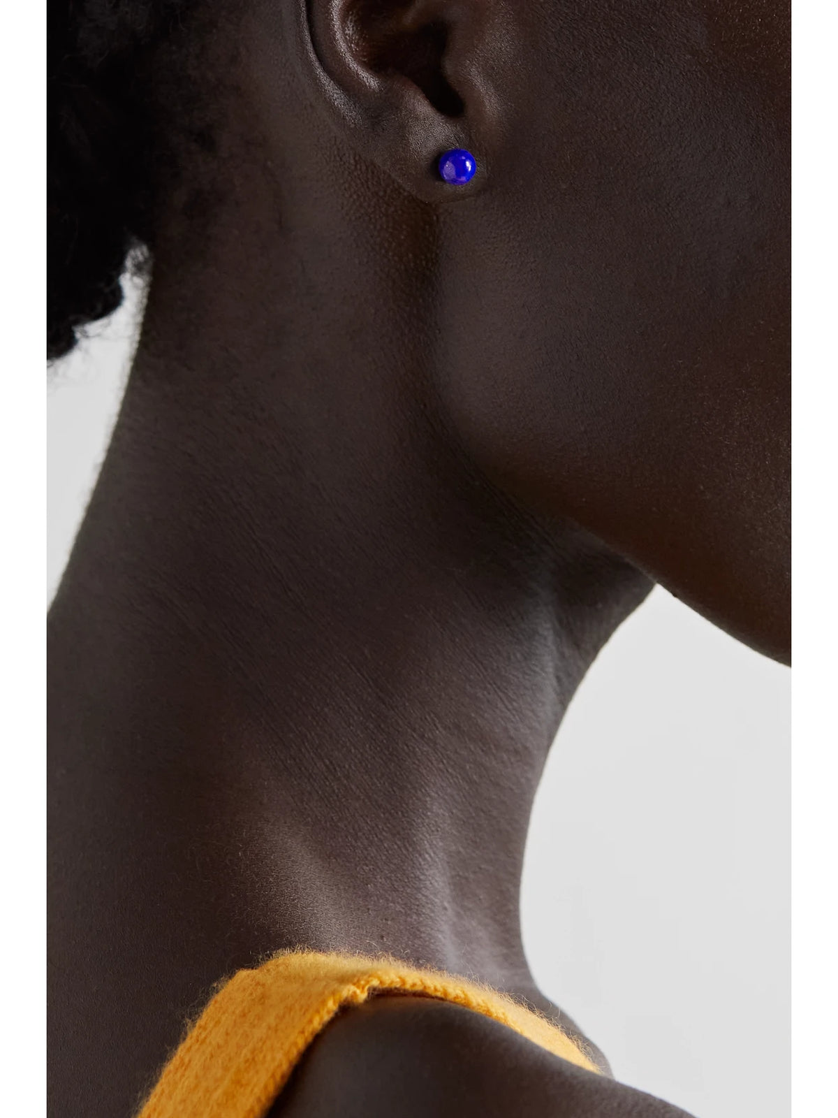 Image of Earrings. Product name - 14-karat Gold Lapis Lazuli Earrings in Multi colour by brand - Mateo