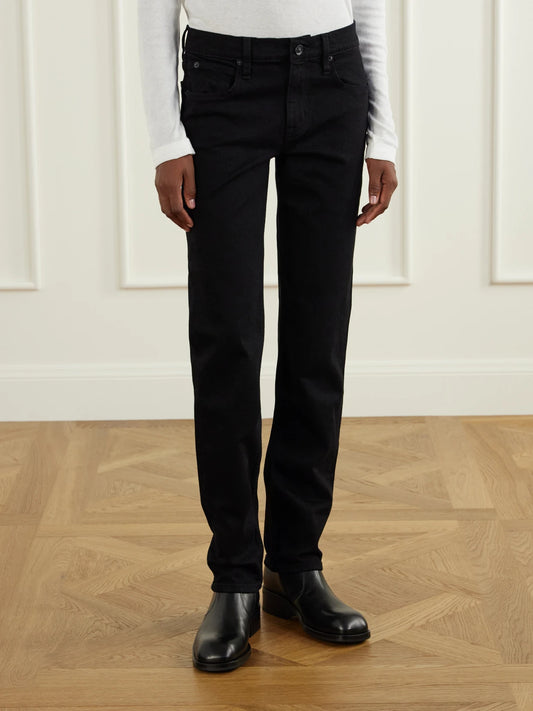 SLVRLAKE Naomi Slim Low-rise Tapered Jeans