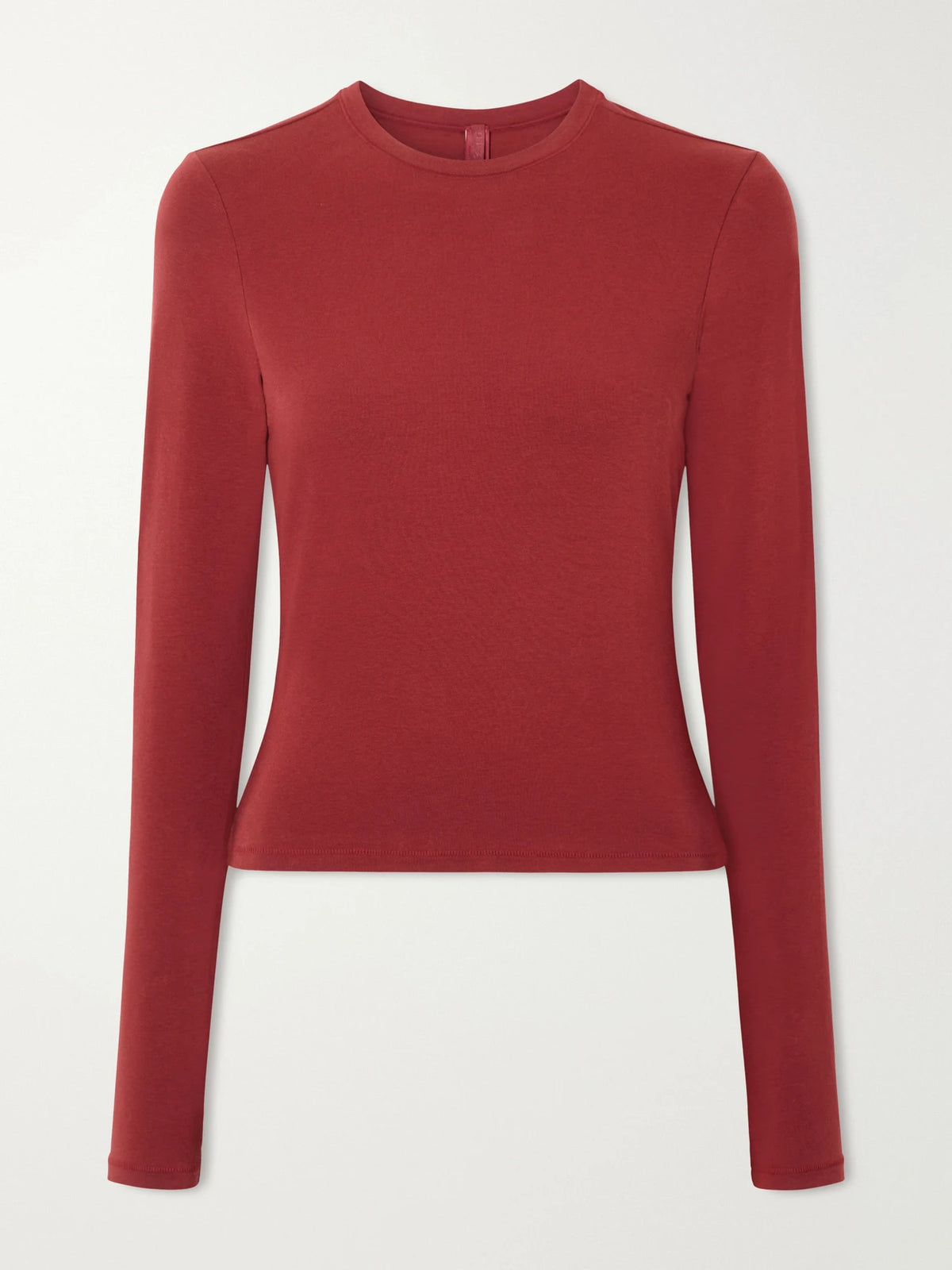 SKIMS Stretch-cotton Jersey Top - Merlot