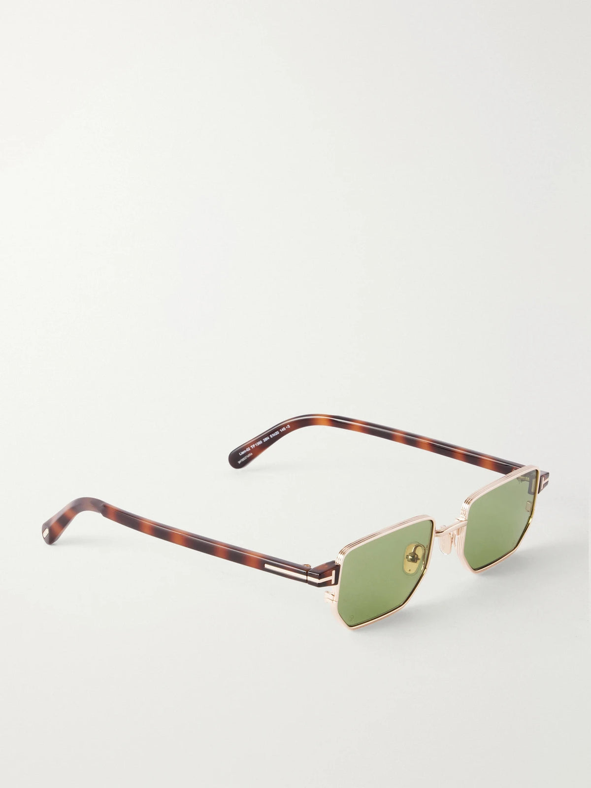 TOM FORD Liam-02 Square-frame Gold-tone Sunglasses