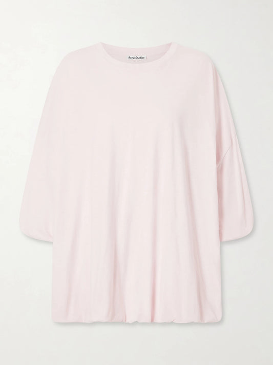 Eniko Irregular Balloon Cotton And Hemp-blend T-shirt