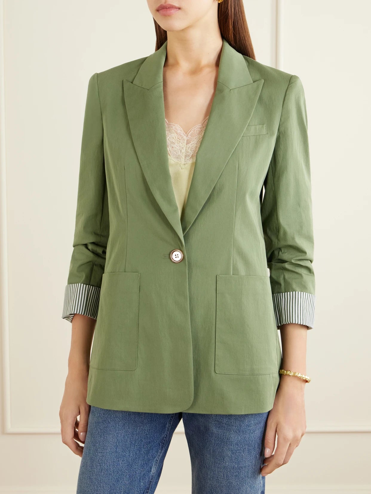 Mcallin Dickey Cotton-blend Poplin Blazer