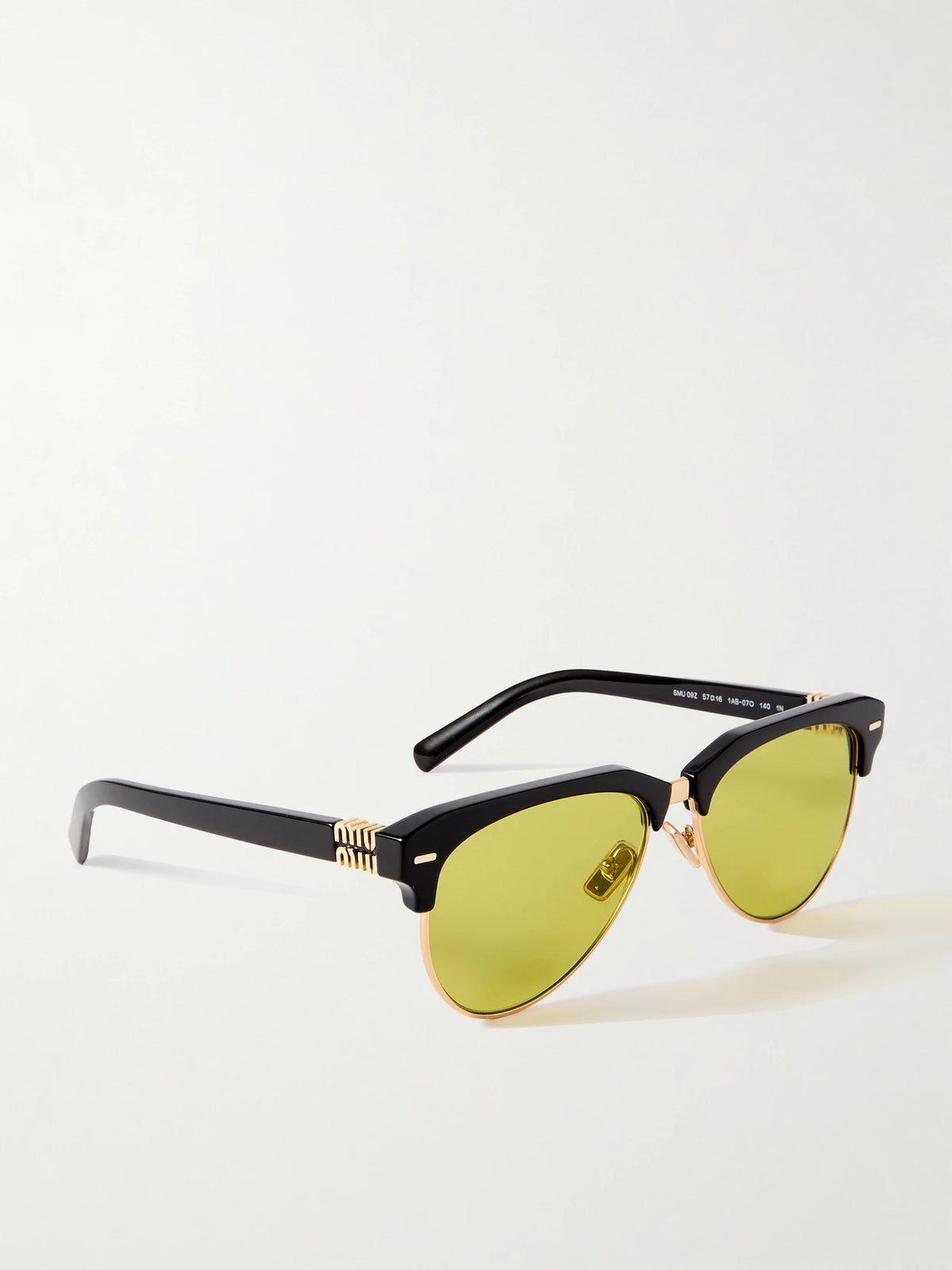 Aviator-style Acetate And Gold-tone Sunglasses