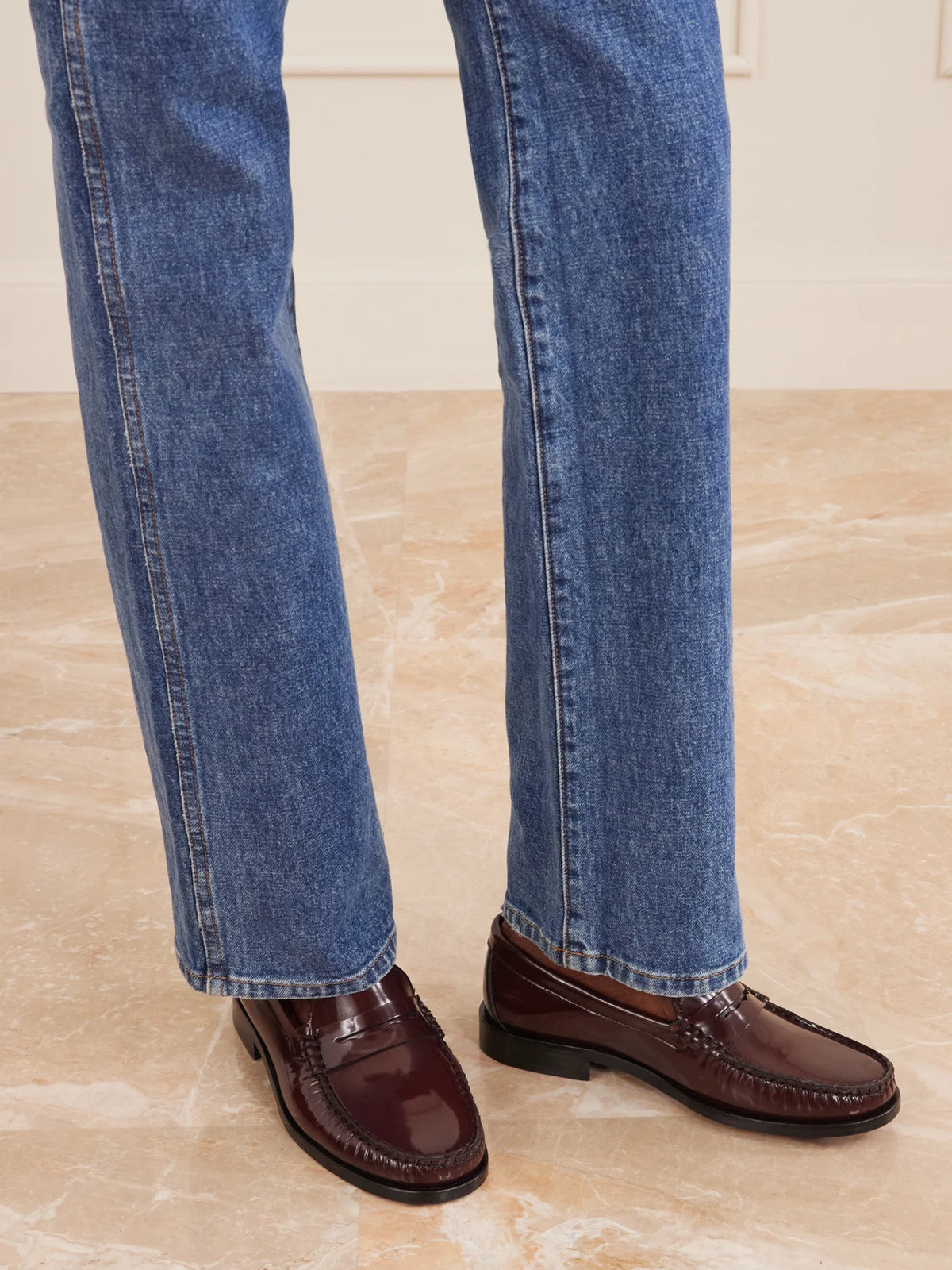 Aeyde Terry Patent-leather Penny Loafers