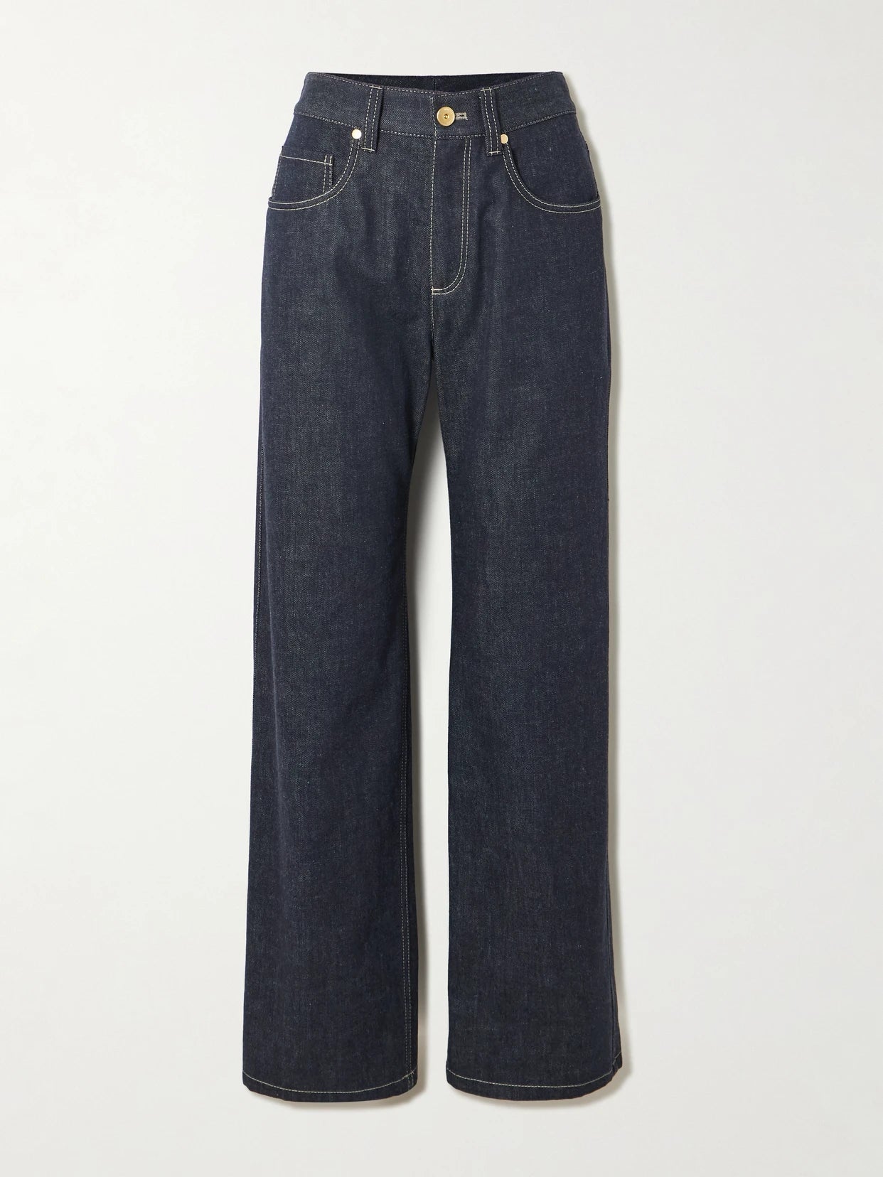 High-rise Straight-leg Jeans