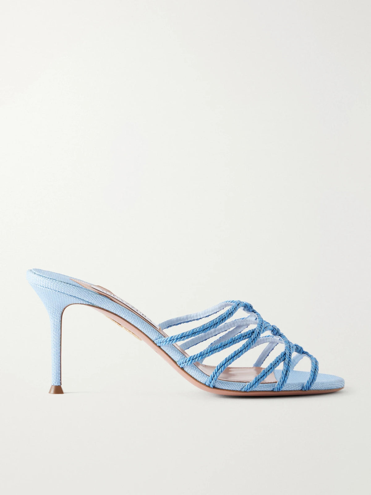Rope 75 Raffia-trimmed Cord Mules