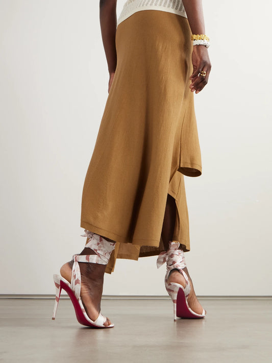 Miss Z 100 Printed Satin Sandals