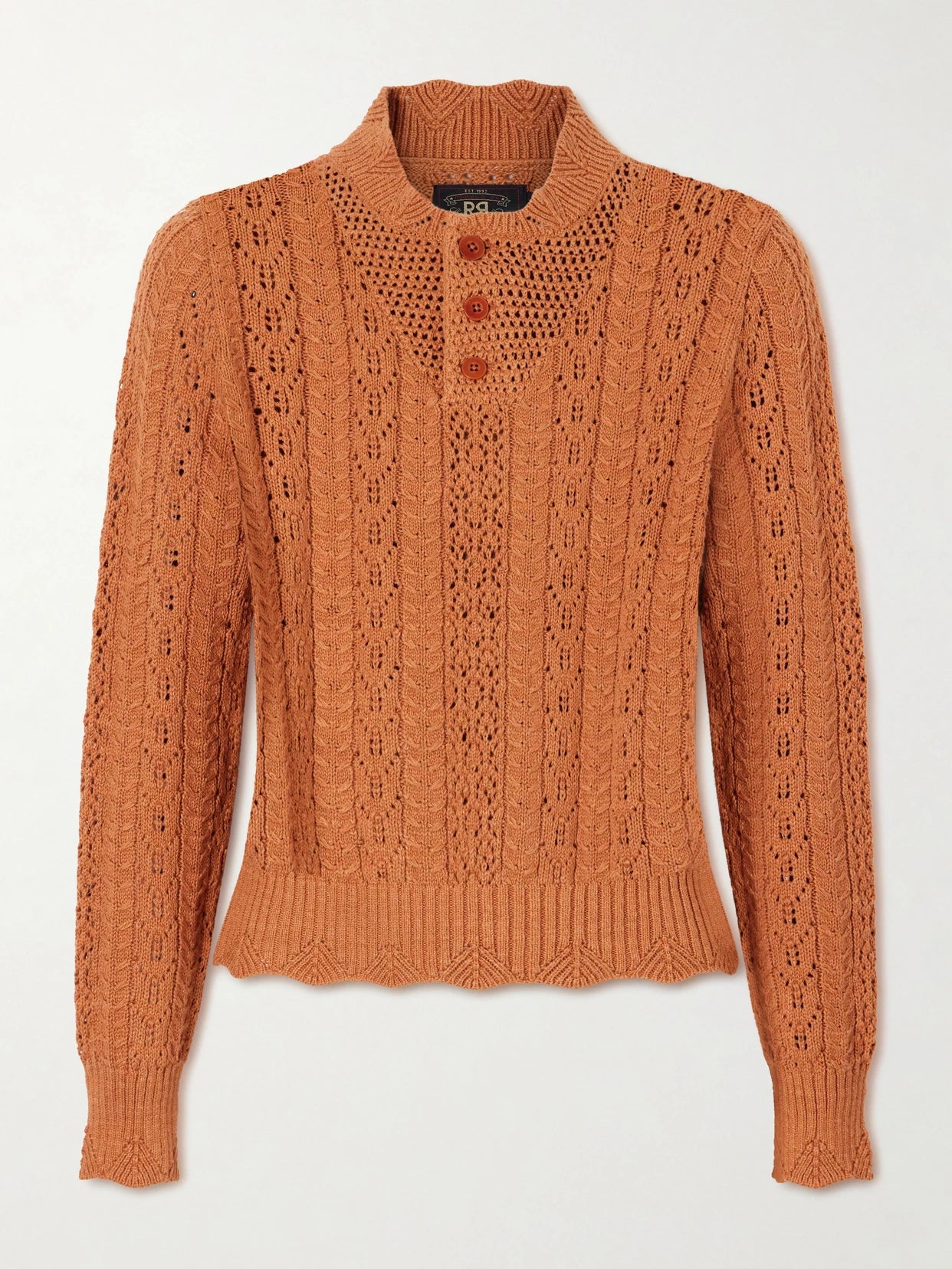 Hannah Crocheted Cotton Sweater