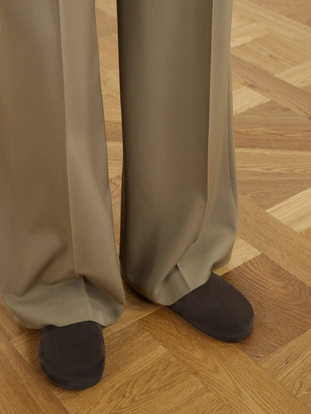 The Row Hudson Suede Slip-ons