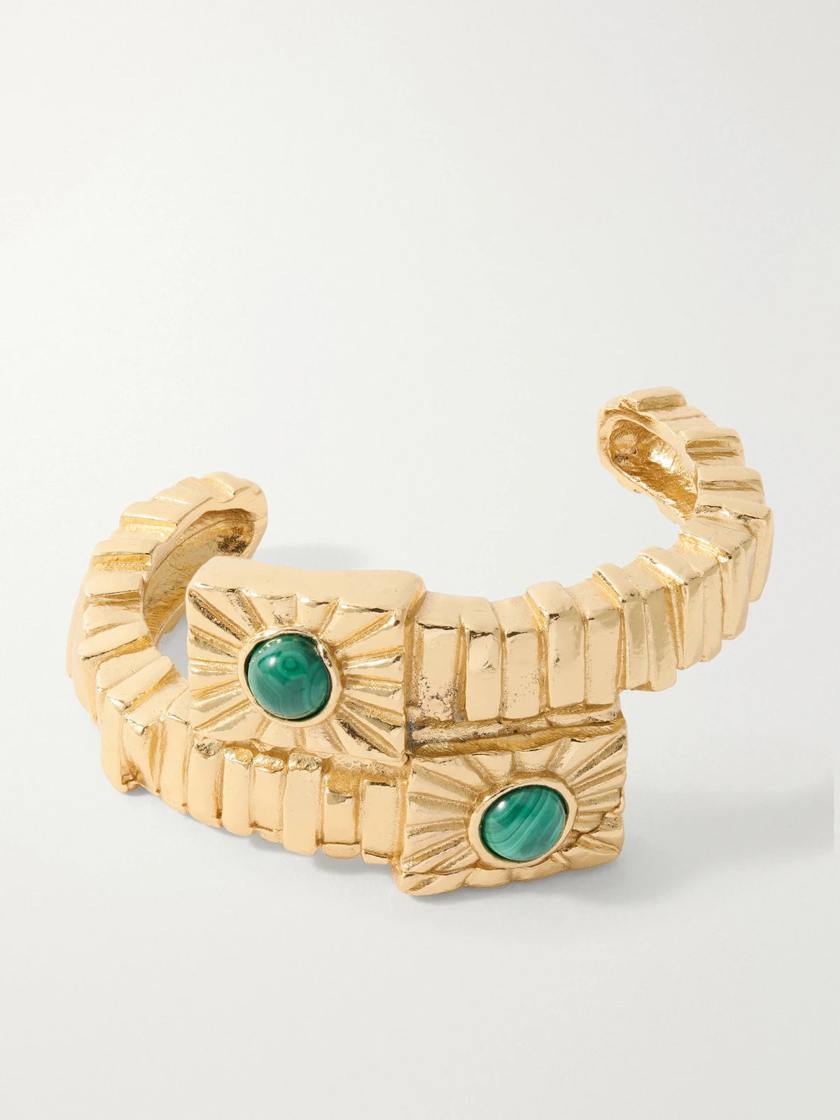 Paola Sighinolfi Kabala Gold-plated Malachite Bracelet