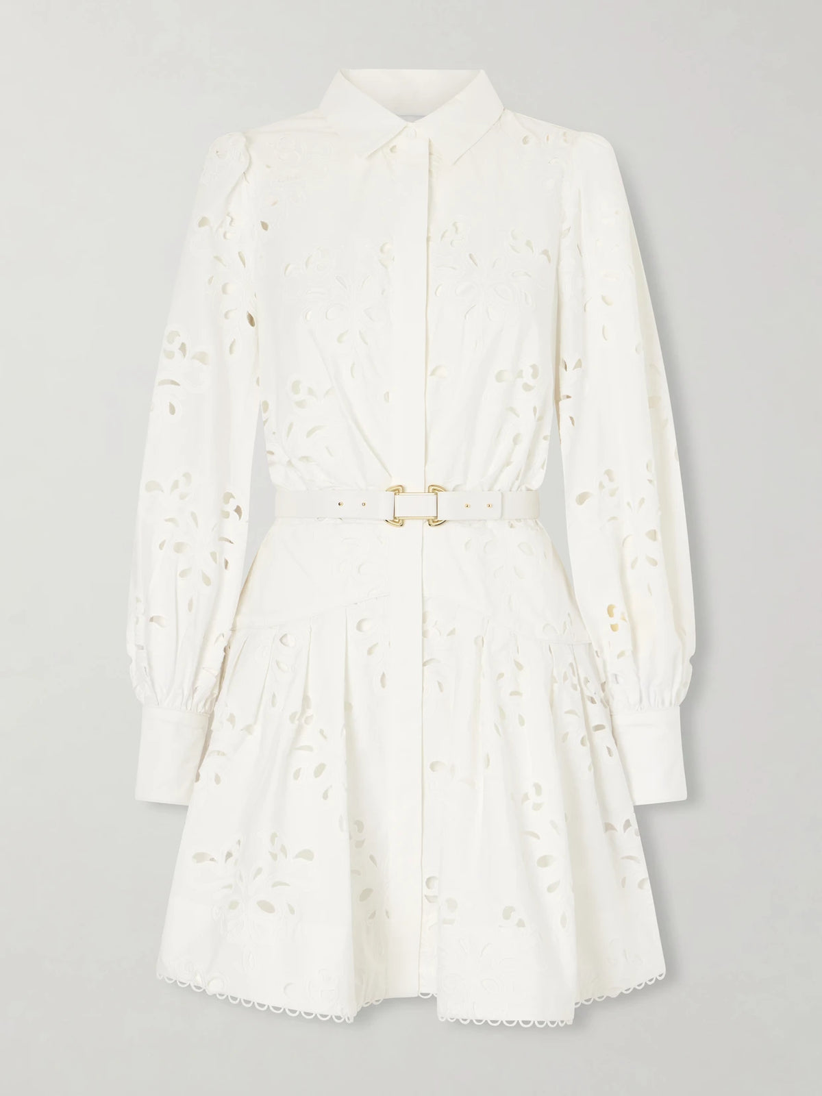 Rebecca Vallance Artesan Beltedbroderie Anglaise Poplin Mini Dress