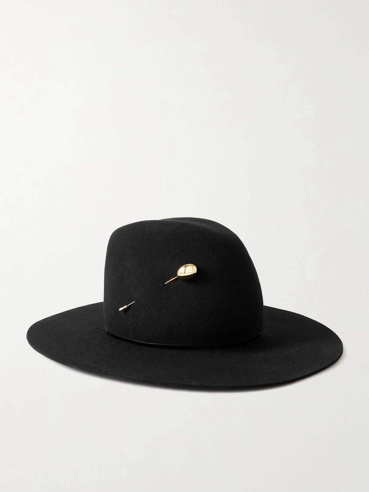 Waverly Embellished Wool And Silk-blend Felt Fedora