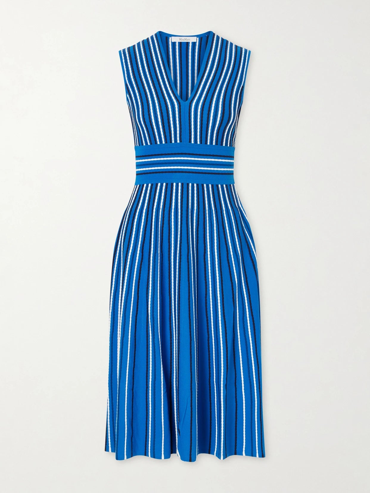 Striped Knit Midi Dress