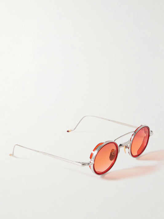 Ringo 2 Round-frame Silver-tone Sunglasses