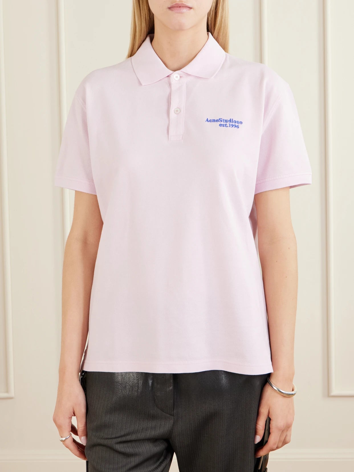 Embroidered Cotton-piqué Polo Shirt
