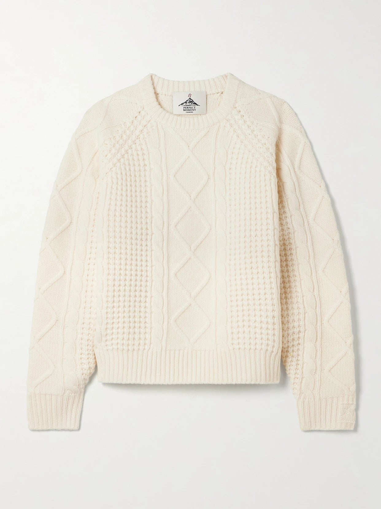 Crystal Cable-knit Merino Wool Sweater