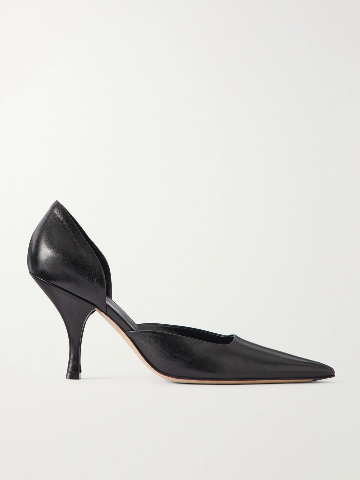 The Row Delfine D'orsay 85 Leather Pumps