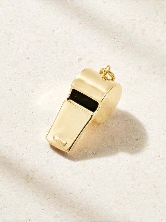 Piero Whistle 18-karat Gold Pendant