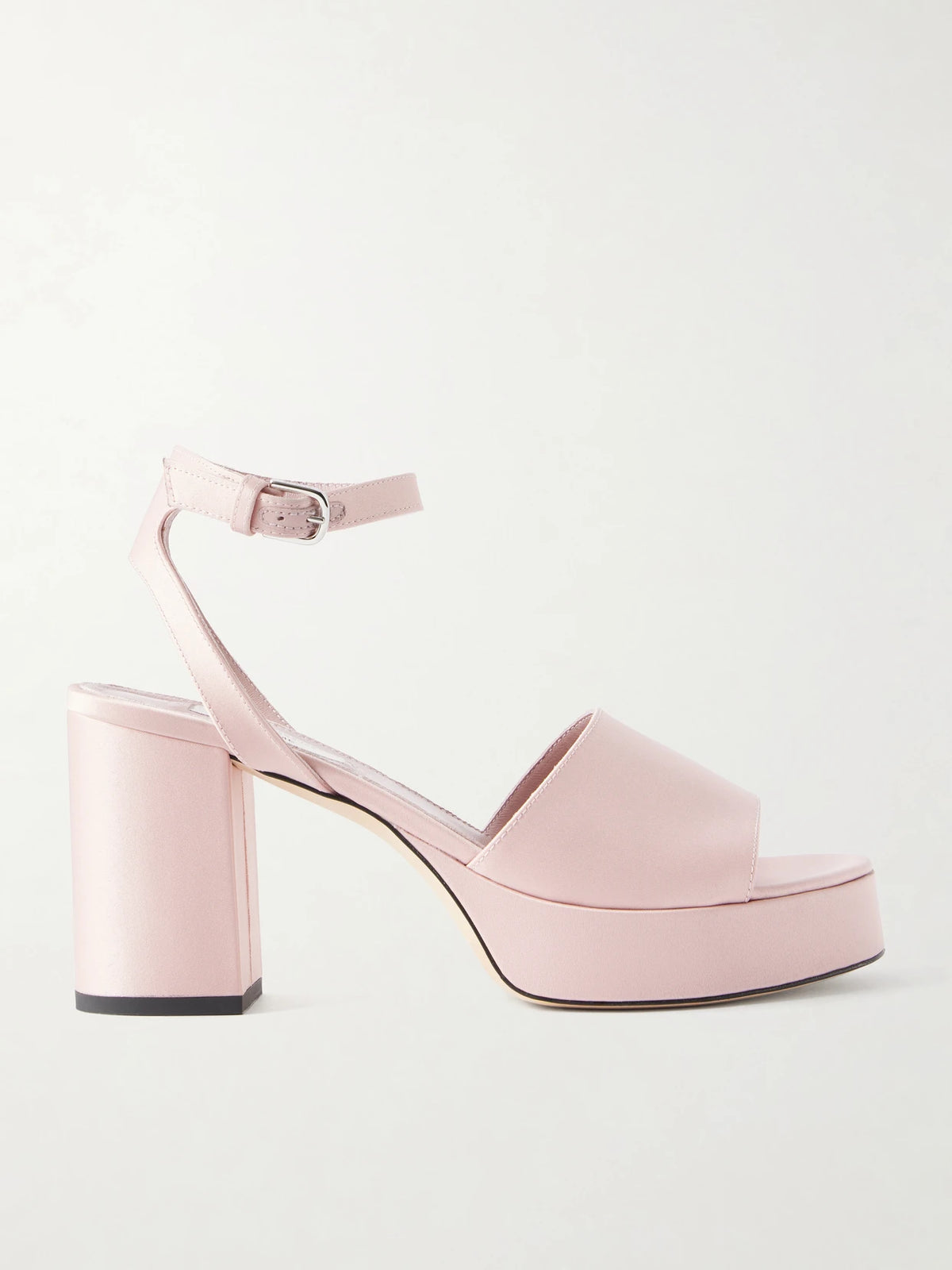 Satin Platform Sandals