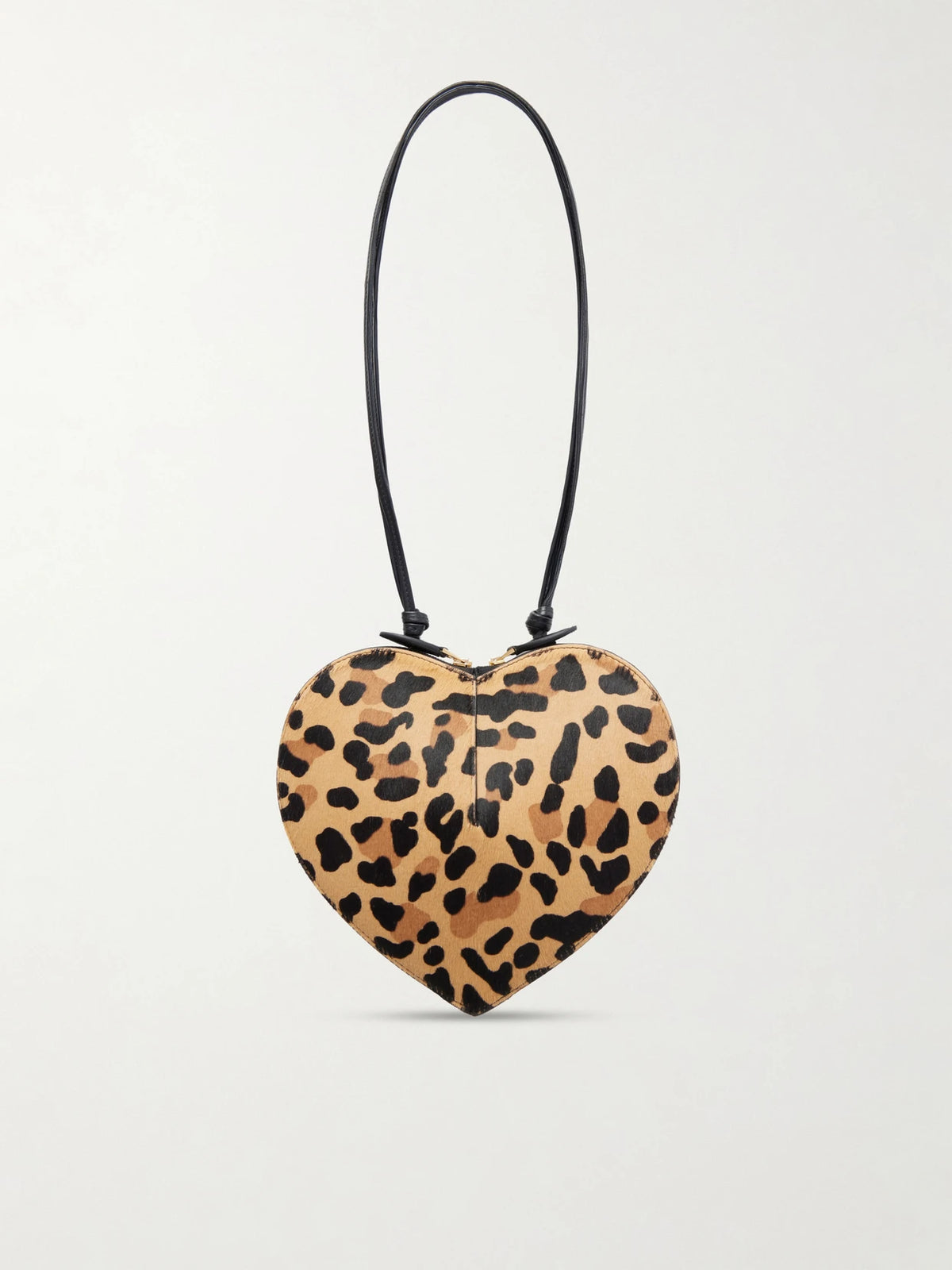 Le Coeur Leopard-print Leather-trimmed Calf Hair Shoulder Bag