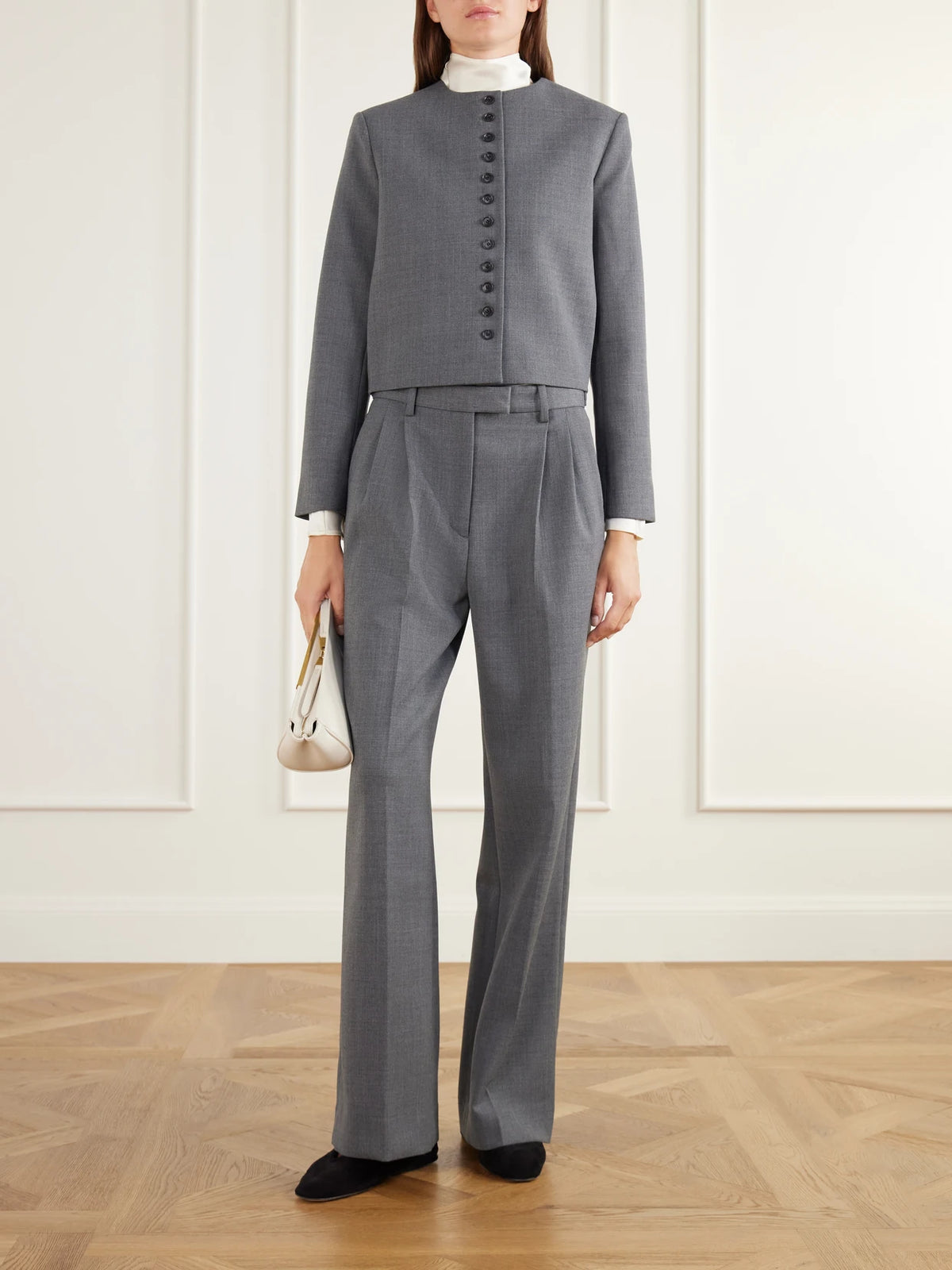 Image of Outfit Sets. Product name - Funda Twill Jacket in Gray colour by brand - Almada