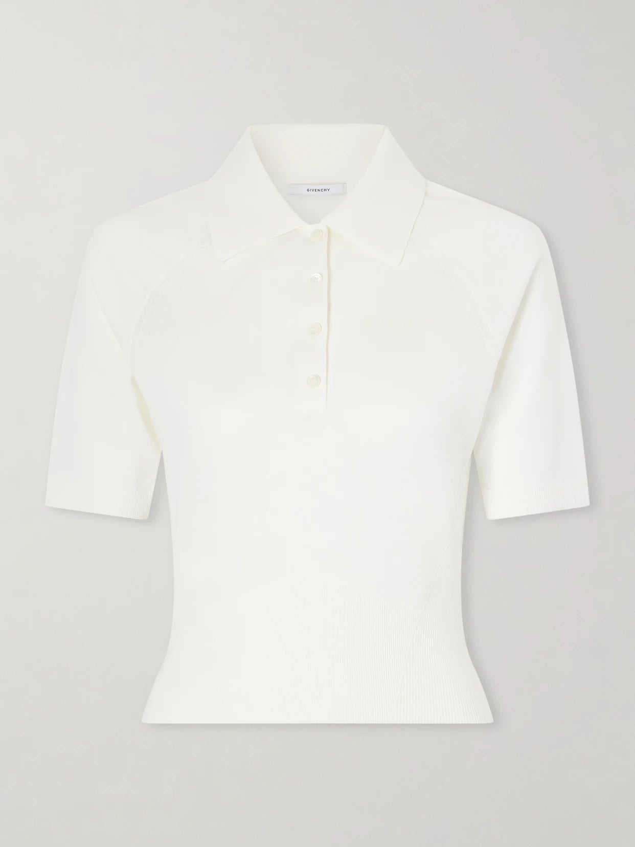Cropped Cotton-blend Polo Shirt