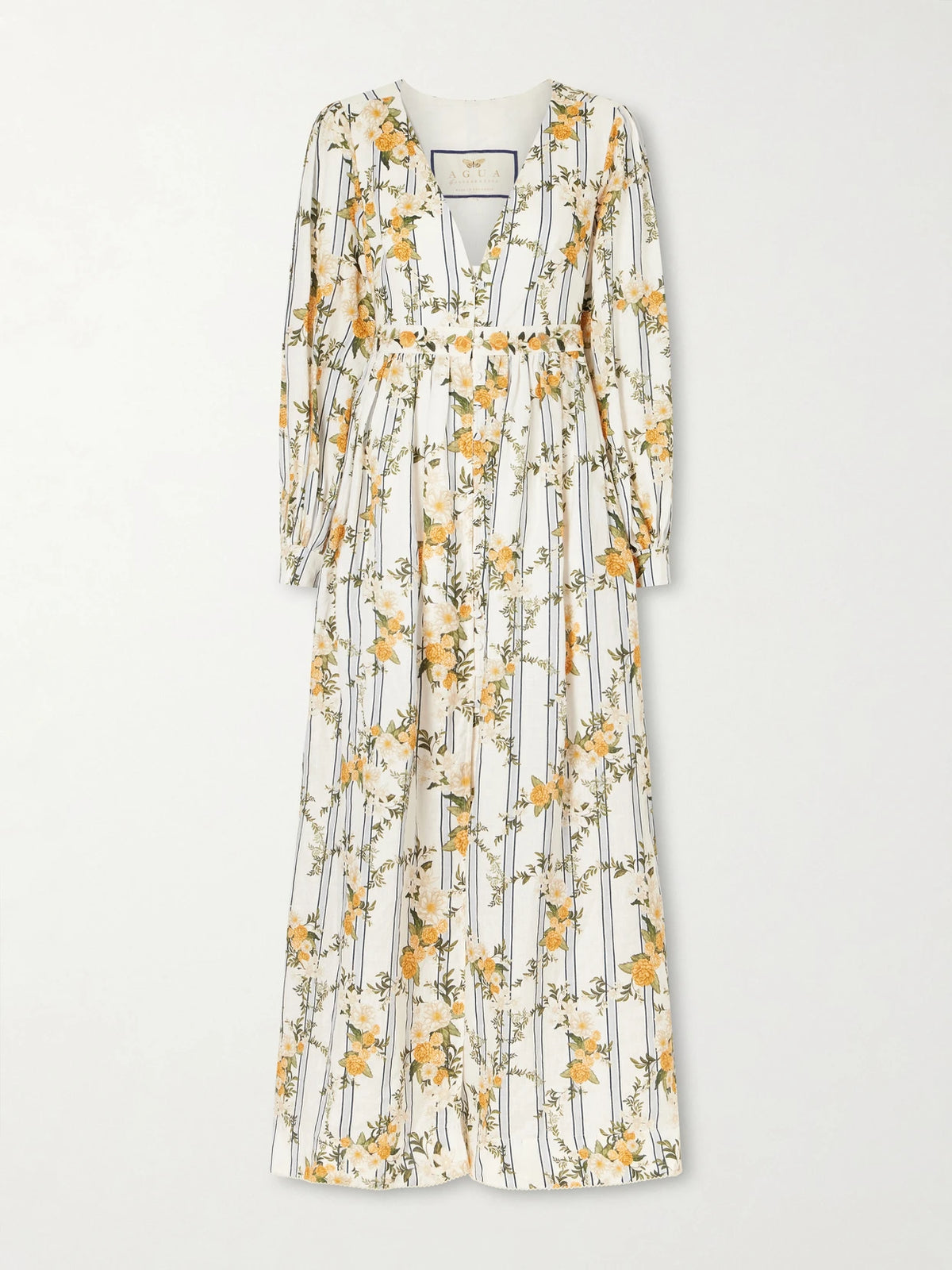 Agua by Agua Bendita Frambuesa Valle Linen Dress
