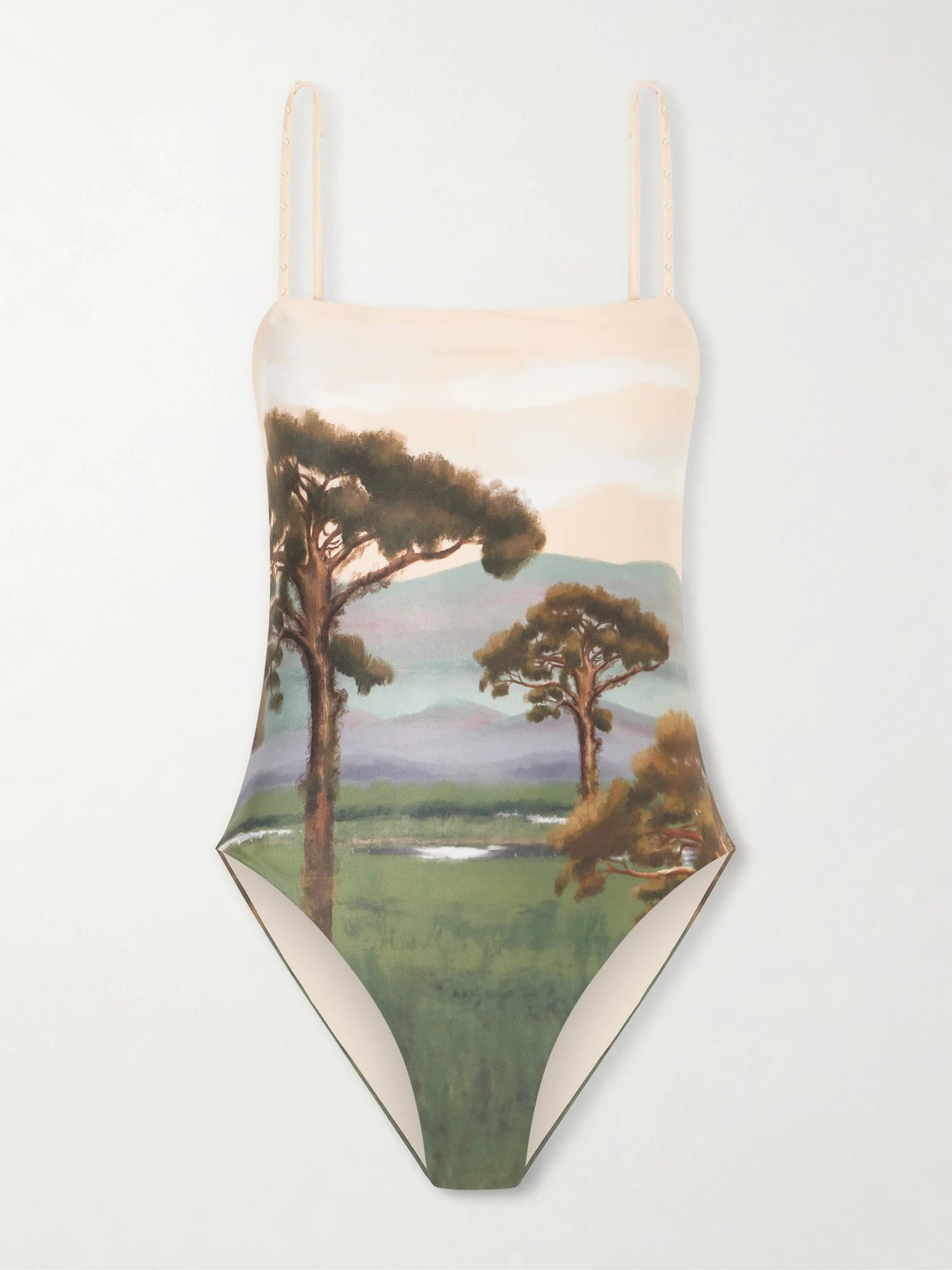 Durazno Paraiso Embellished Printed Stretch Recycled Swimsuit