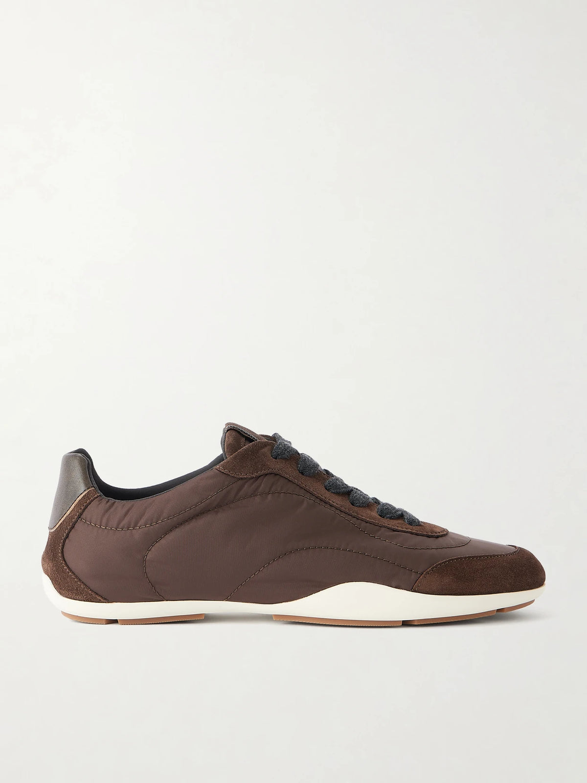 Shell And Suede Sneakers